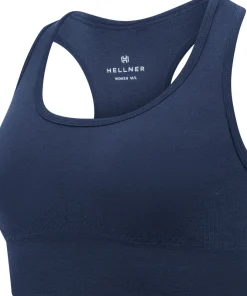 Hellner Women's Wool Tech Seamless Bra Dress Blues