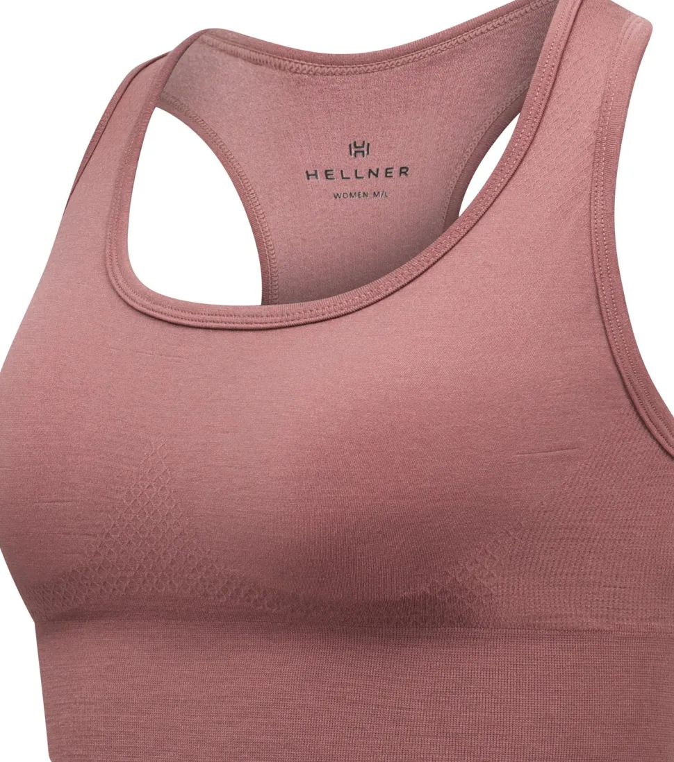 Hellner Women's Wool Tech Seamless Bra Burlwood