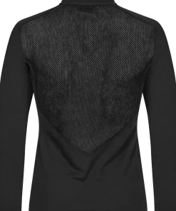 Hellner Women's Wool Tech Base Layer Long Sleeve Black Beauty