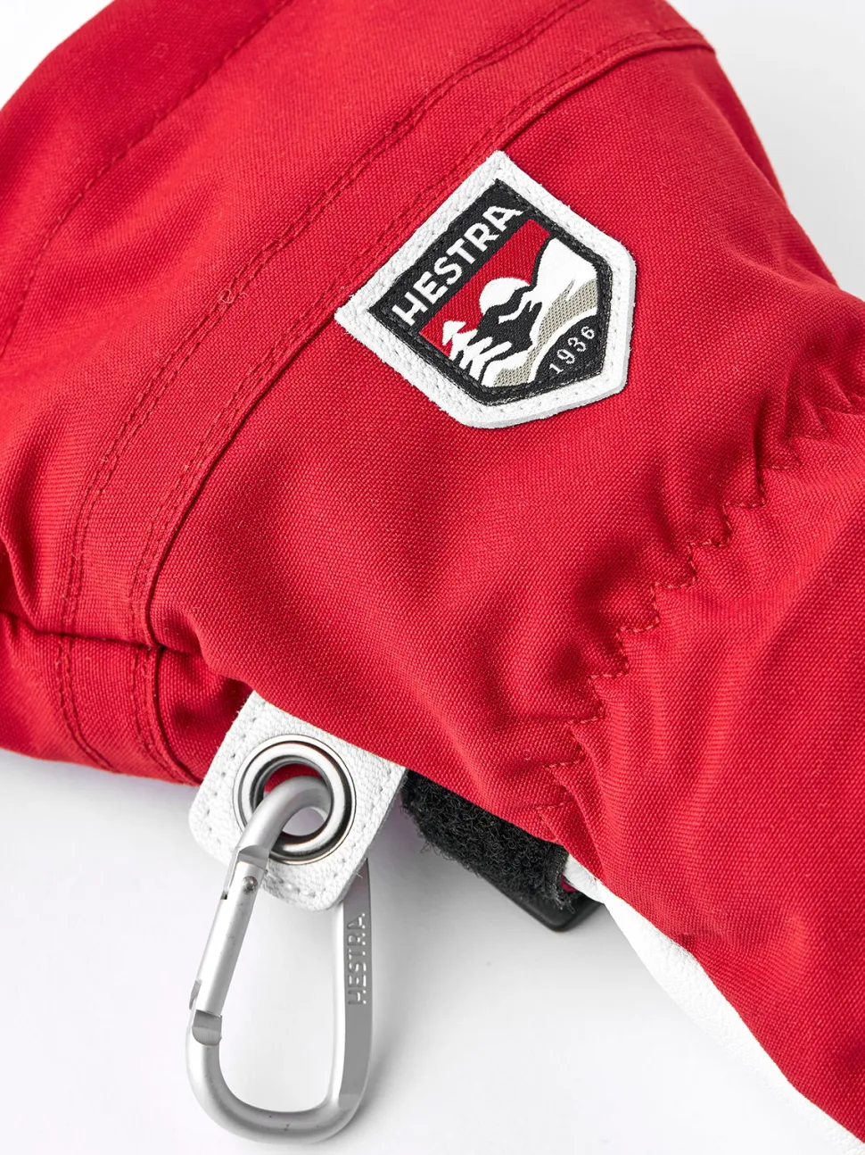 Hestra Army Leather Heli Ski 3-Finger Red