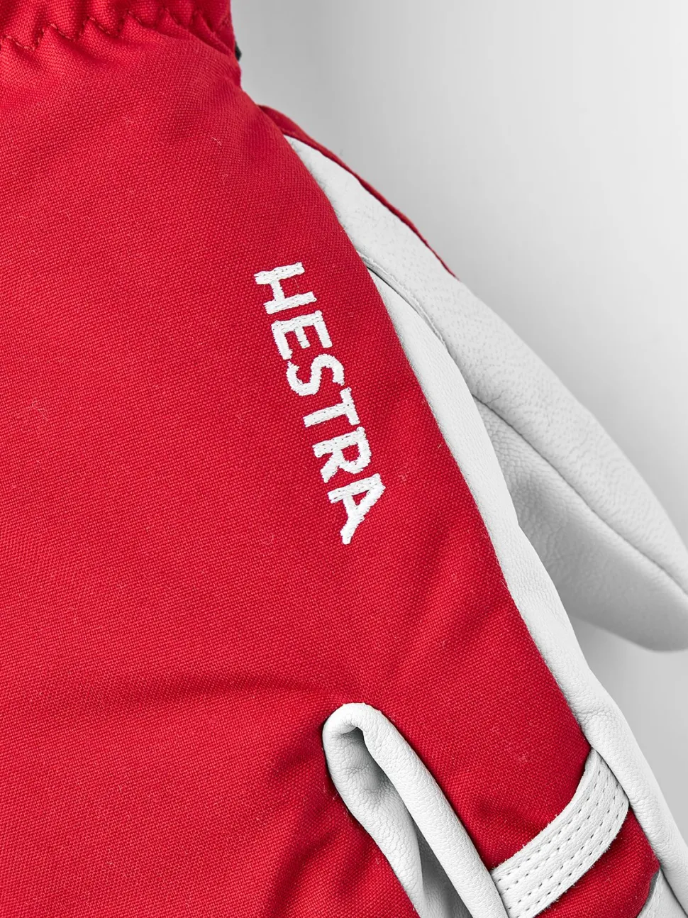 Hestra Army Leather Heli Ski 3-Finger Red