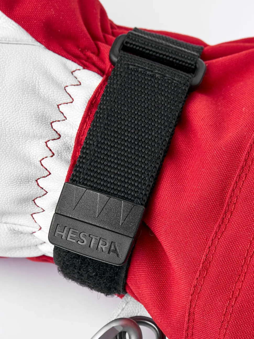 Hestra Army Leather Heli Ski 3-Finger Red