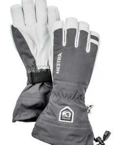 Hestra Army Leather Heli Ski 5-finger Grey
