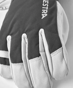 Hestra Army Leather Heli Ski 5-finger Grey