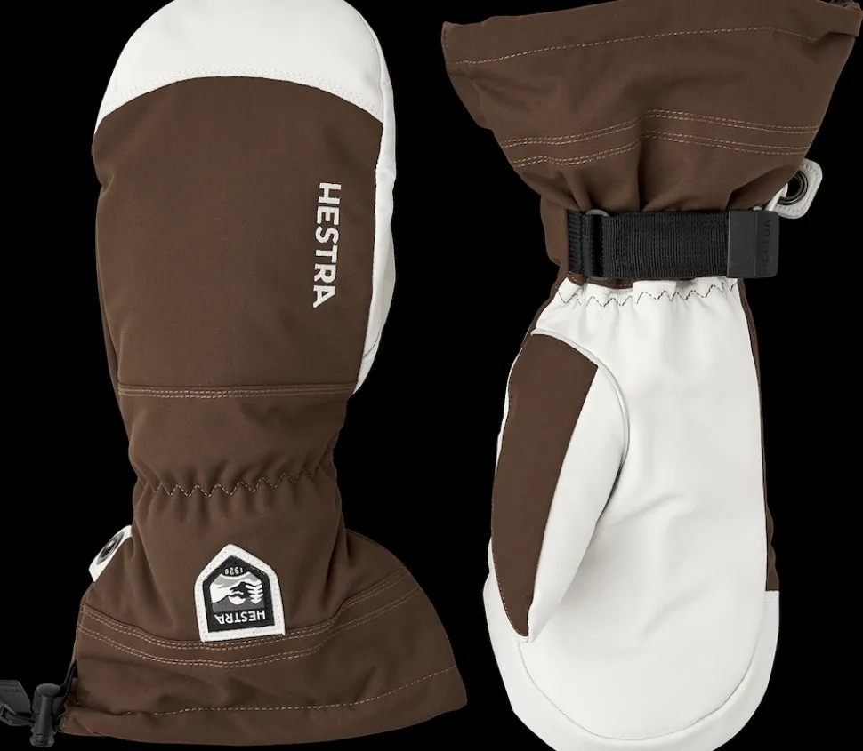 Hestra Army Leather Heli Ski Mitt Espresso
