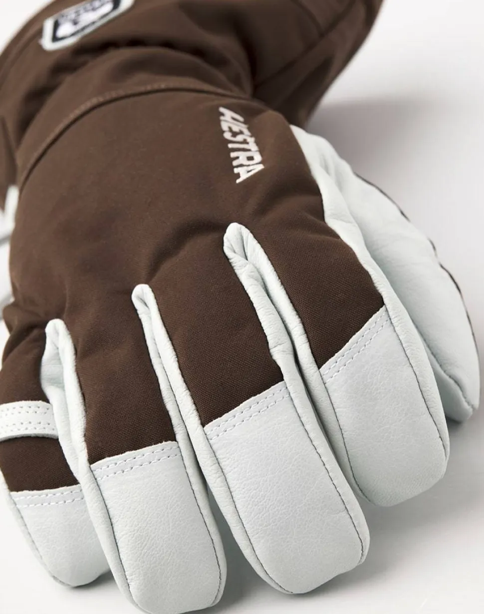 Hestra Army Leather Heli Ski 5-finger Espresso