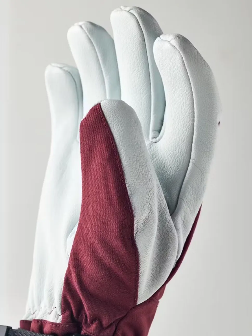 Hestra Army Leather Heli Ski 5-finger Bordeaux