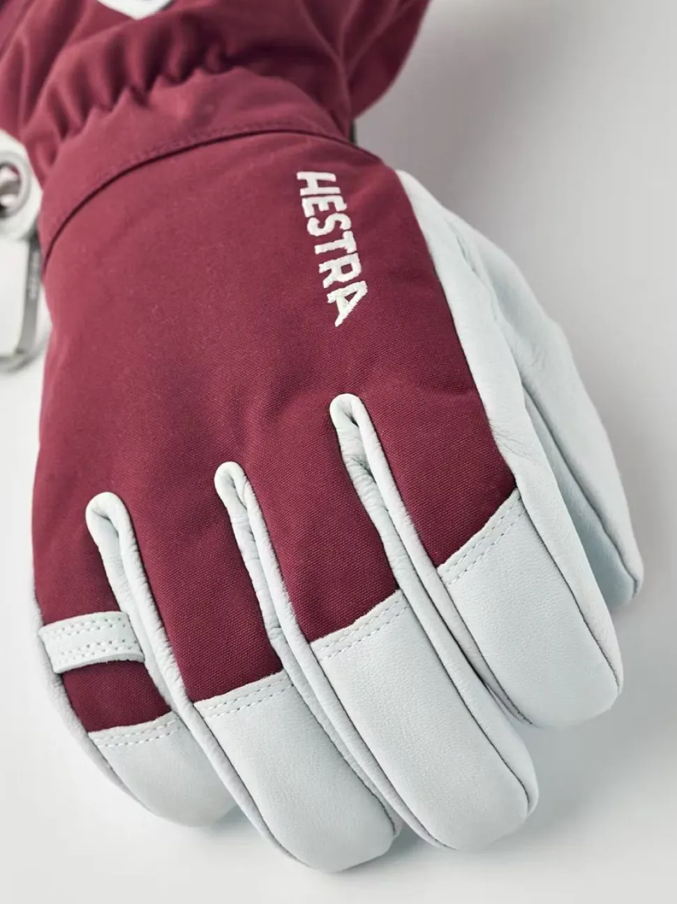 Hestra Army Leather Heli Ski 5-finger Bordeaux
