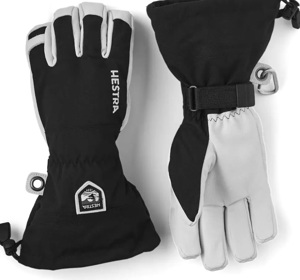 Hestra Army Leather Heli Ski 5-finger Black