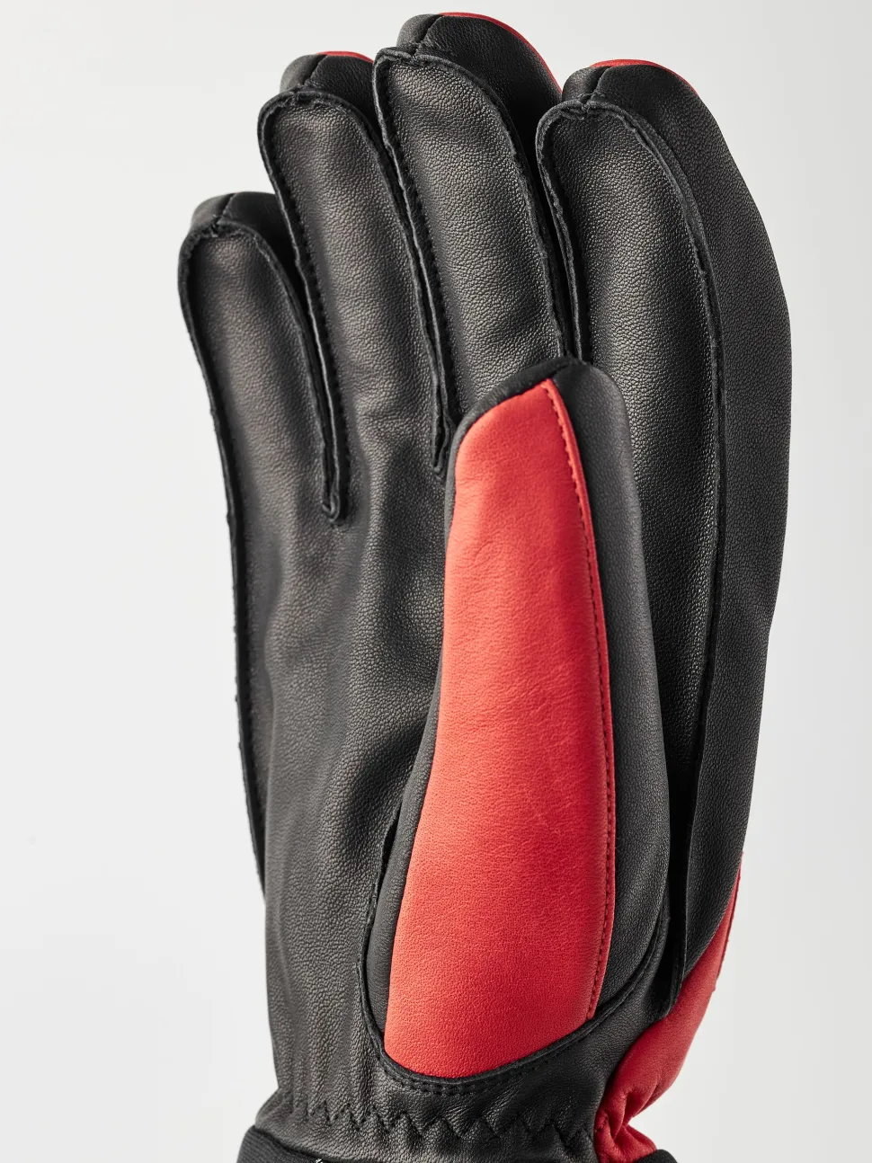 Hestra Army Leather Wool Terry 5-Finger Flame Red