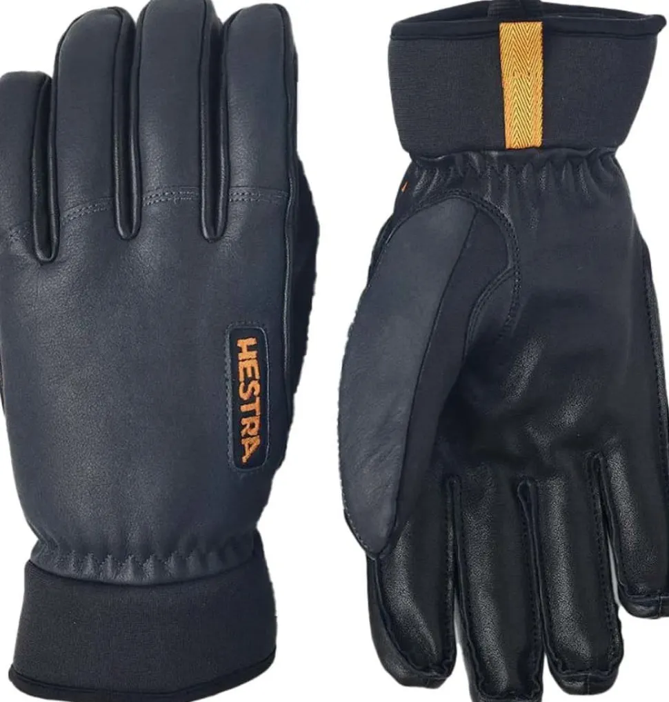 Hestra Army Leather Wool Terry 5-Finger Grey