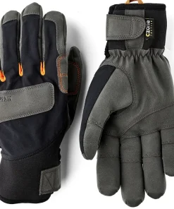 Hestra Ergo Grip Delta HDry - 5 Finger Black/Dark Grey