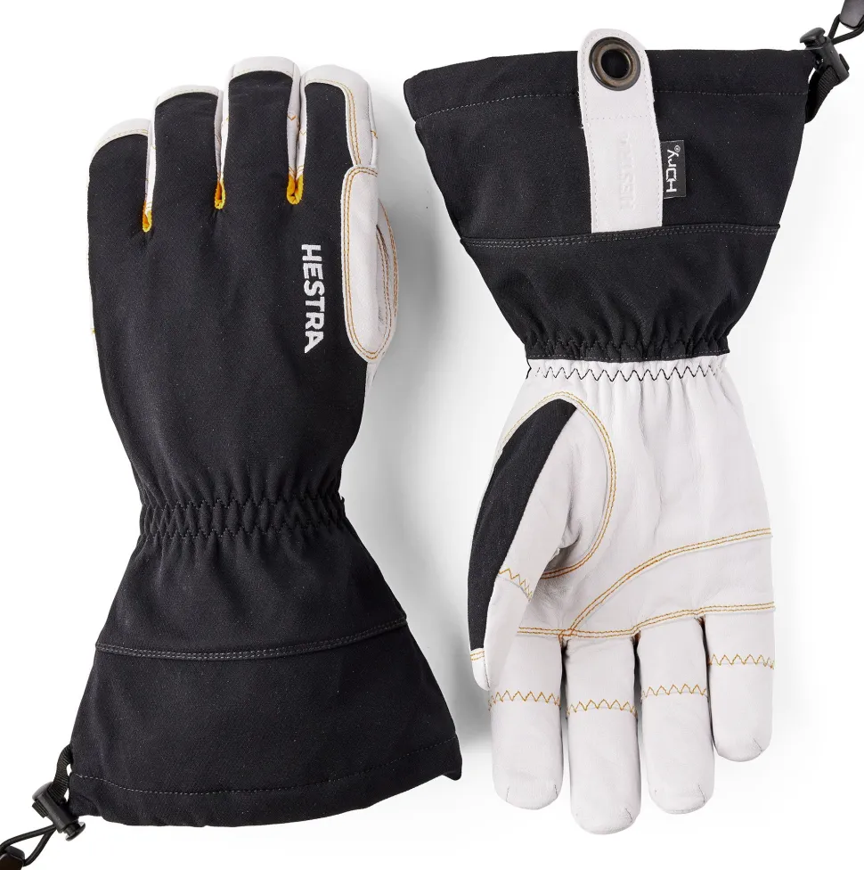 Hestra Ergo Grip HDry Descent 5-Finger Black/Offwhite