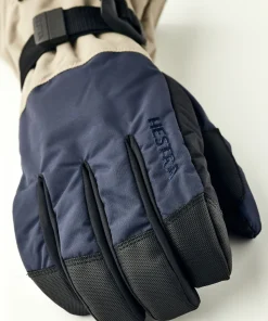 Hestra Gauntlet Sr. - 5 Finger Dark Navy/Beige