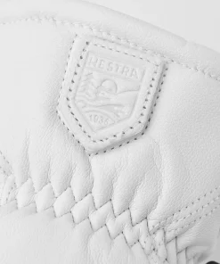 Hestra Leather Box Mitt Off White
