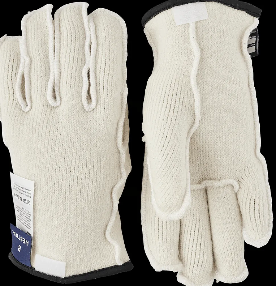 Hestra Wakayama Wool Liner 5-Finger Offwhite
