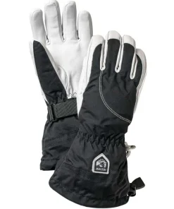 Hestra Women's Heli Ski 5 Finger Black/White