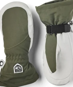 Hestra Women's Heli Ski Female Mitt Olive/Offwhite