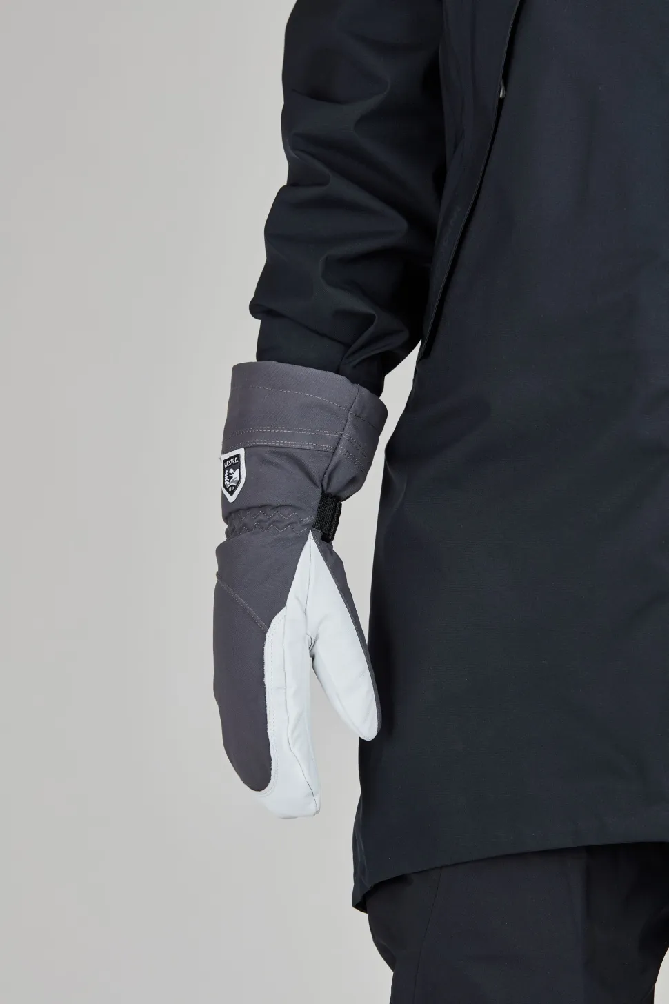 Hestra Women's Heli Ski Female Mitt Grey/Offwhite