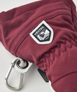 Hestra Women's Heli Ski Female Mitt Bordeaux/Offwhite