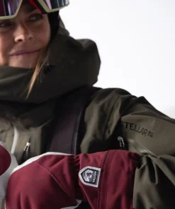 Hestra Women's Heli Ski Female Mitt Bordeaux/Offwhite