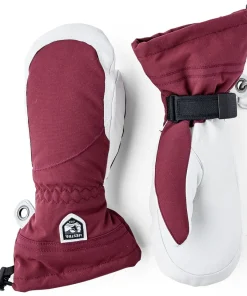 Hestra Women's Heli Ski Female Mitt Bordeaux/Offwhite