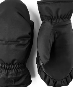 Hestra Women's Primaloft Leather Mitt Black
