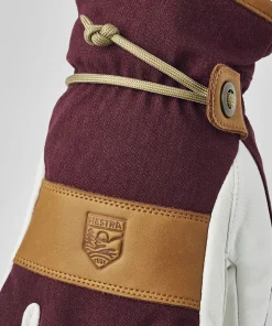 Hestra Women's Voss CZone - 5 finger Bordeaux