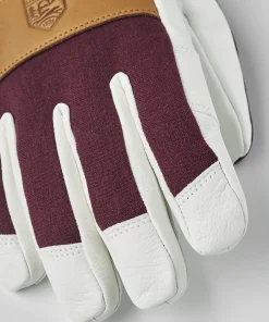 Hestra Women's Voss CZone - 5 finger Bordeaux
