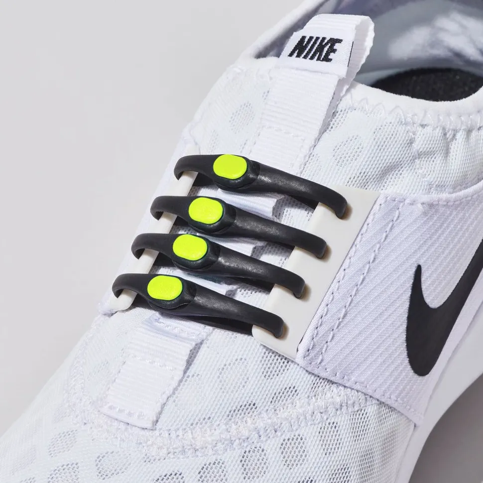 Hickies No Tie Laces 2.0 Black/neon Yellow