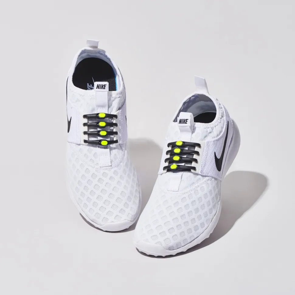 Hickies No Tie Laces 2.0 Black/neon Yellow