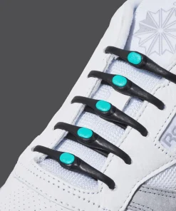 Hickies No Tie Laces 2.0 Black/mint