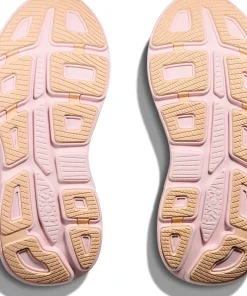 Hoka Women's Bondi 9 Lilac Cream/Tangerine Glow