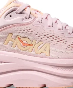 Hoka Women's Bondi 9 Lilac Cream/Tangerine Glow