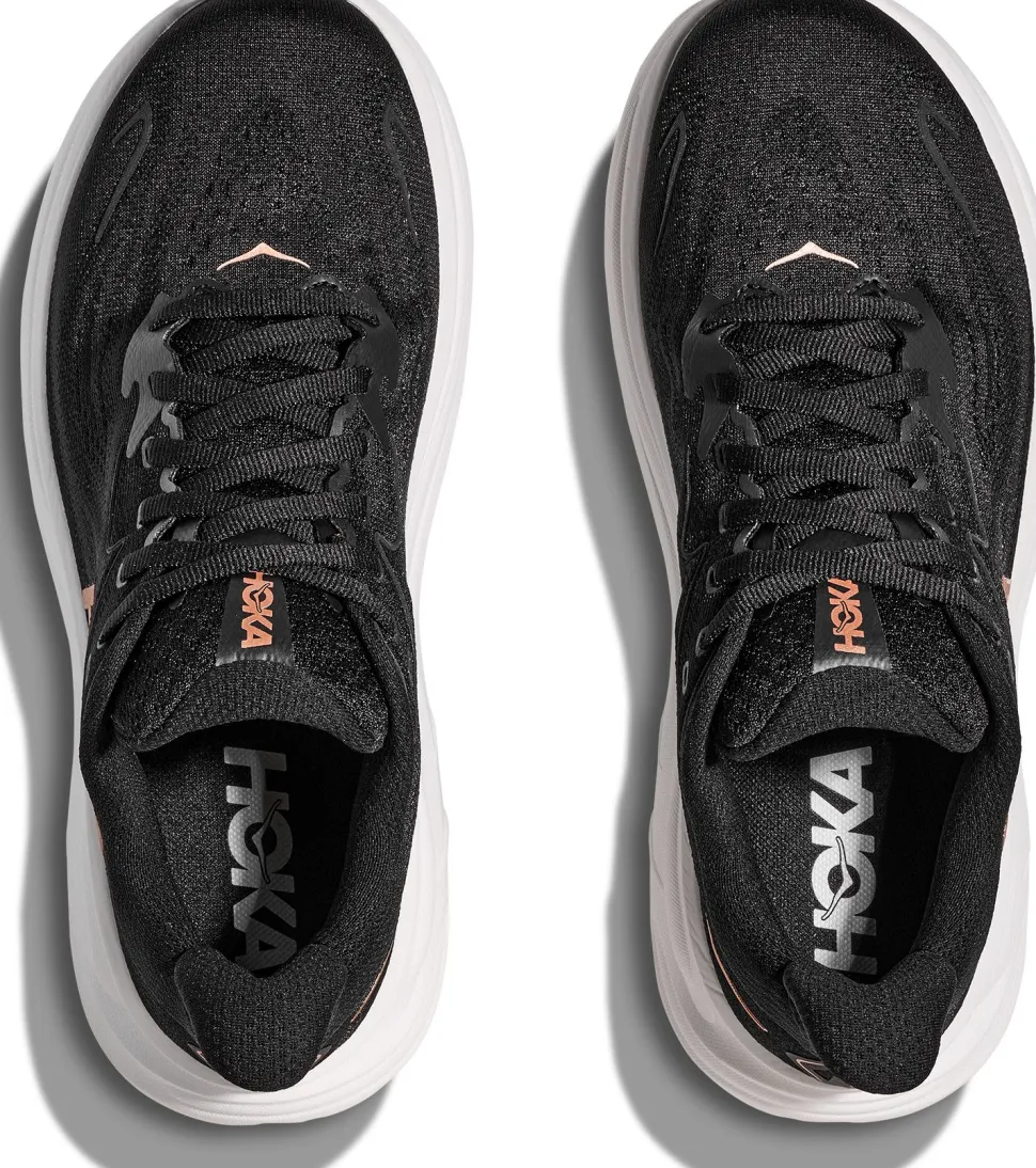 Hoka Women's Clifton 10 Black/Rose Gold