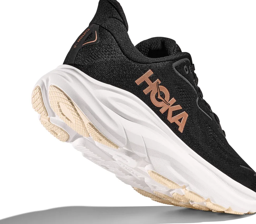 Hoka Women's Clifton 10 Black/Rose Gold