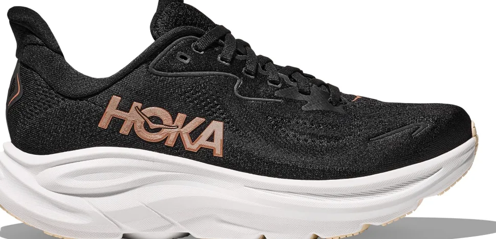 Hoka Women's Clifton 10 Black/Rose Gold