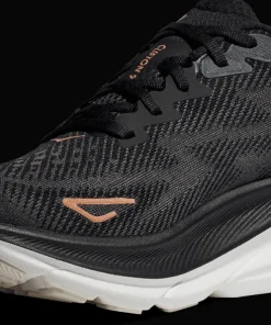 Hoka Women's Clifton 9 Black/Rose Gold
