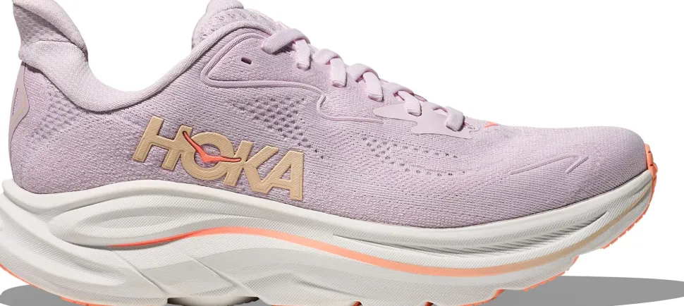 Hoka Women's Clifton 10 Lilac Cream / Tangerine Glow