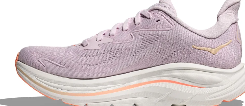 Hoka Women's Clifton 10 Lilac Cream / Tangerine Glow