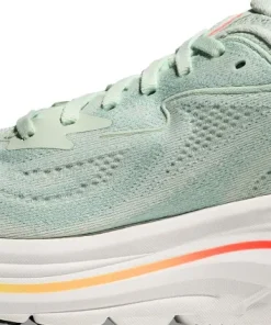 Hoka Women's Clifton 10 Sea Glass / Neon Flame