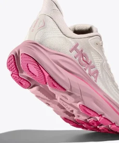 Hoka Women's Clifton 10 Wide Rose Cream / Dried Rose