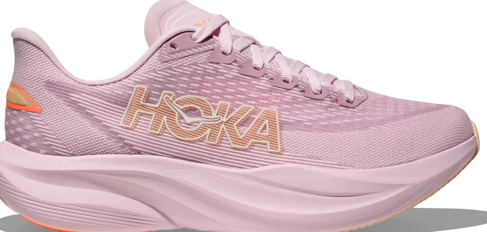 Hoka Women's Mach 7 Lilac Cream/Tangerine Glow