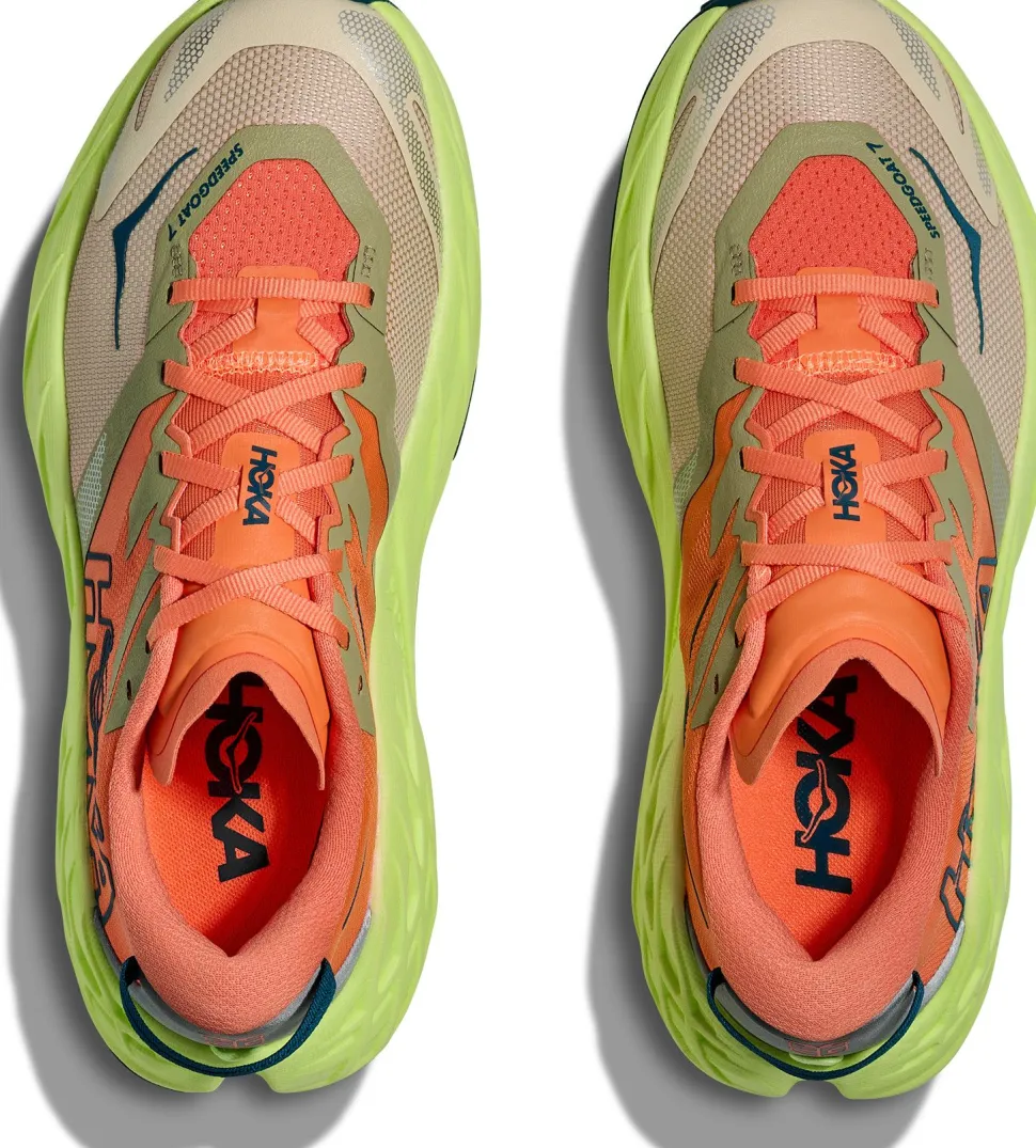 Hoka Women's Speedgoat 7 Persimmon/Neon Yuzu