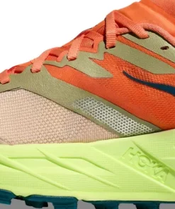Hoka Women's Speedgoat 7 Persimmon/Neon Yuzu