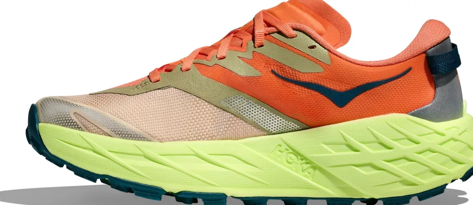 Hoka Women's Speedgoat 7 Persimmon/Neon Yuzu