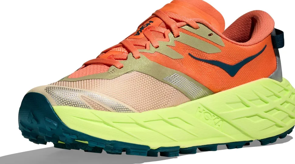 Hoka Women's Speedgoat 7 Persimmon/Neon Yuzu