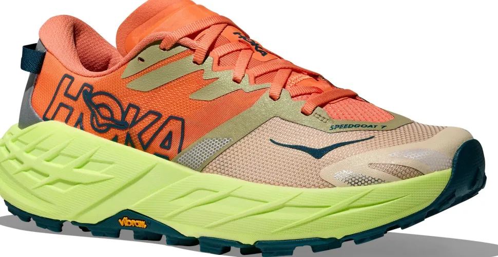 Hoka Women's Speedgoat 7 Persimmon/Neon Yuzu