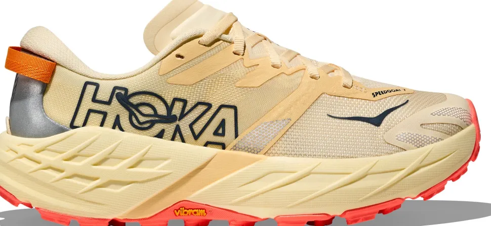 Hoka Women's Speedgoat 7 Vintage Yellow/Neon Flame