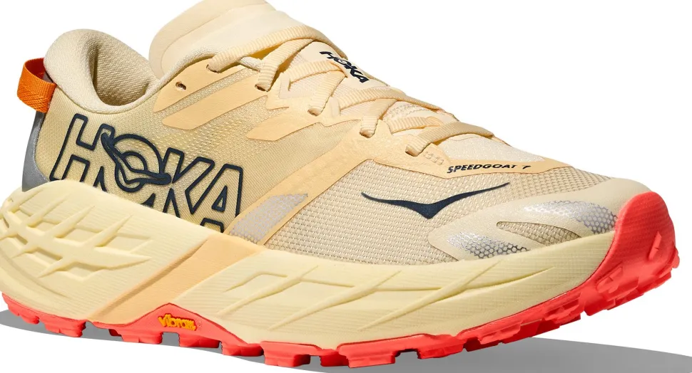 Hoka Women's Speedgoat 7 Vintage Yellow/Neon Flame